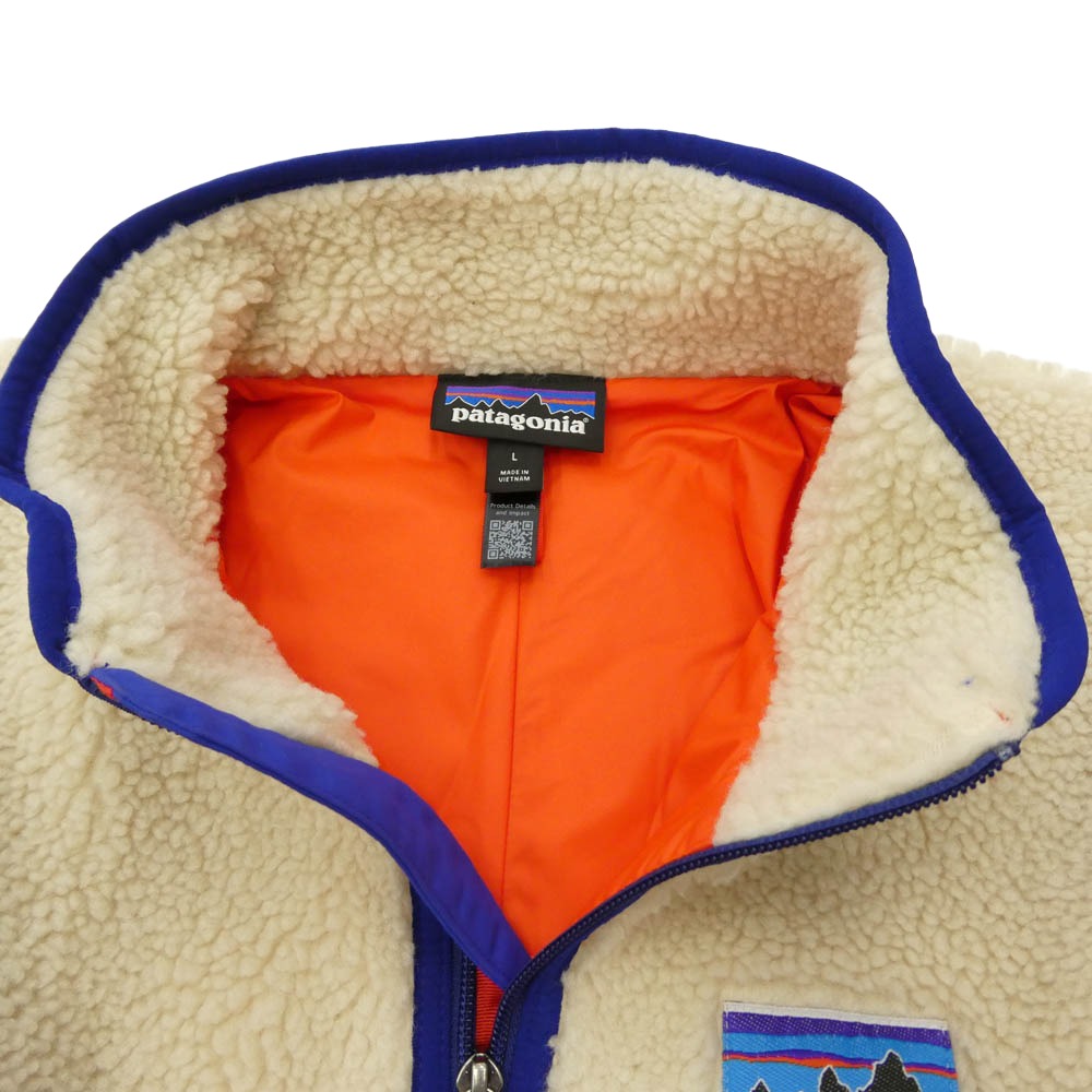 patagonia パタゴニア 25AW 23057 25年製 Classic Retro X Jacket クラシック レトロ X ジャケット フリースジャケット DNAT ベージュ系 L【美品】【中古】
