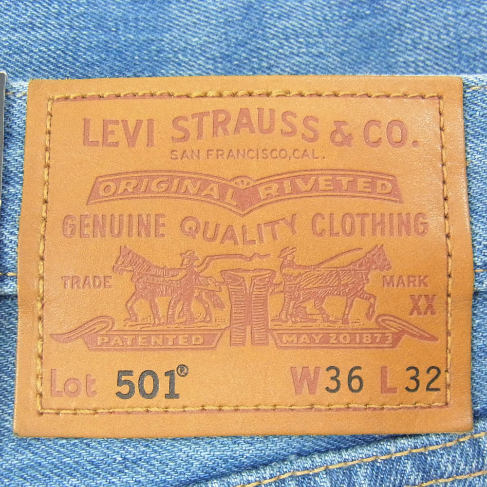 Levi's リーバイス 00501-3288 USA製 PREMIUM 501 デニム パンツ インディゴブルー系 36【新古品】【未使用】【中古】