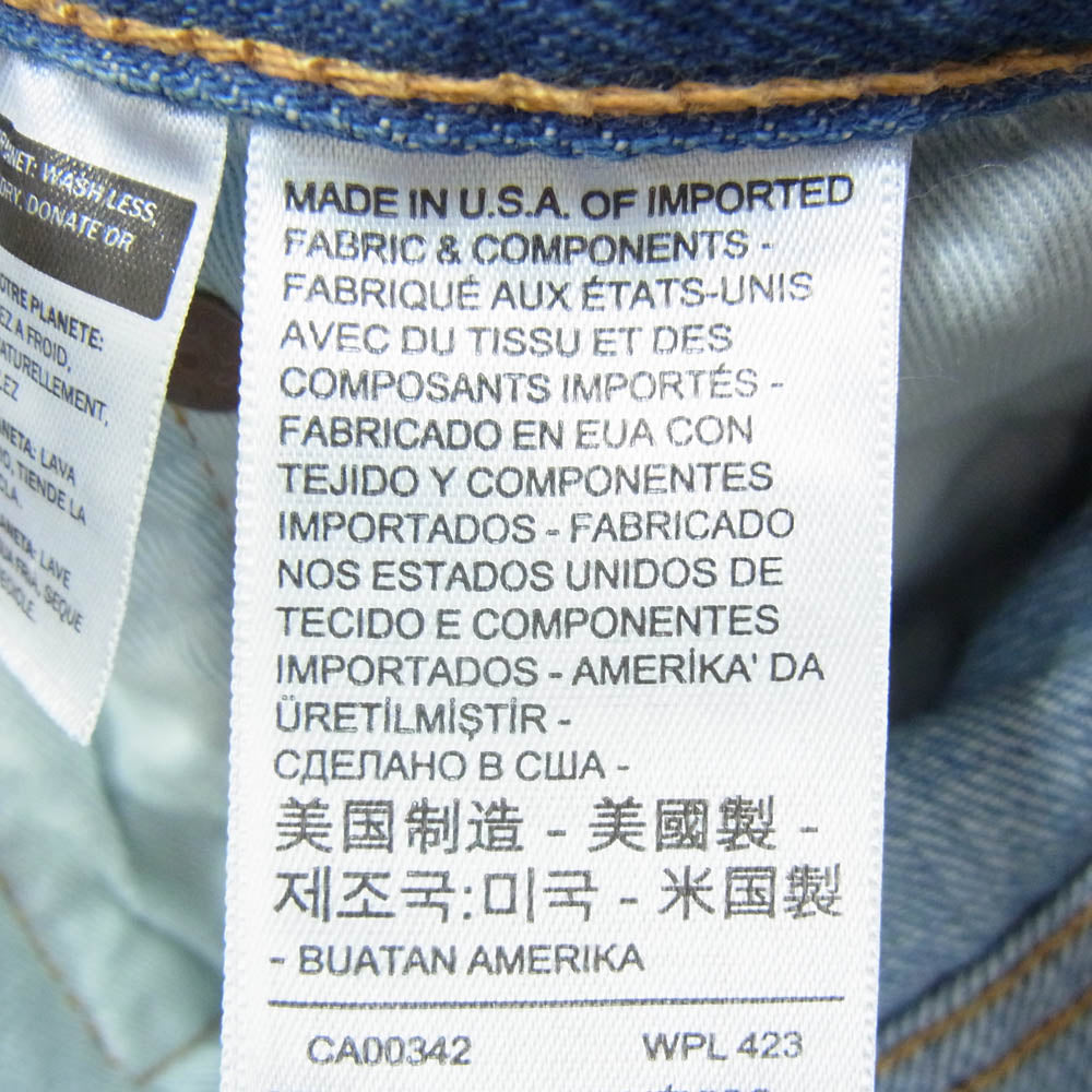 Levi's リーバイス 00501-3288 USA製 PREMIUM 501 デニム パンツ インディゴブルー系 36【新古品】【未使用】【中古】