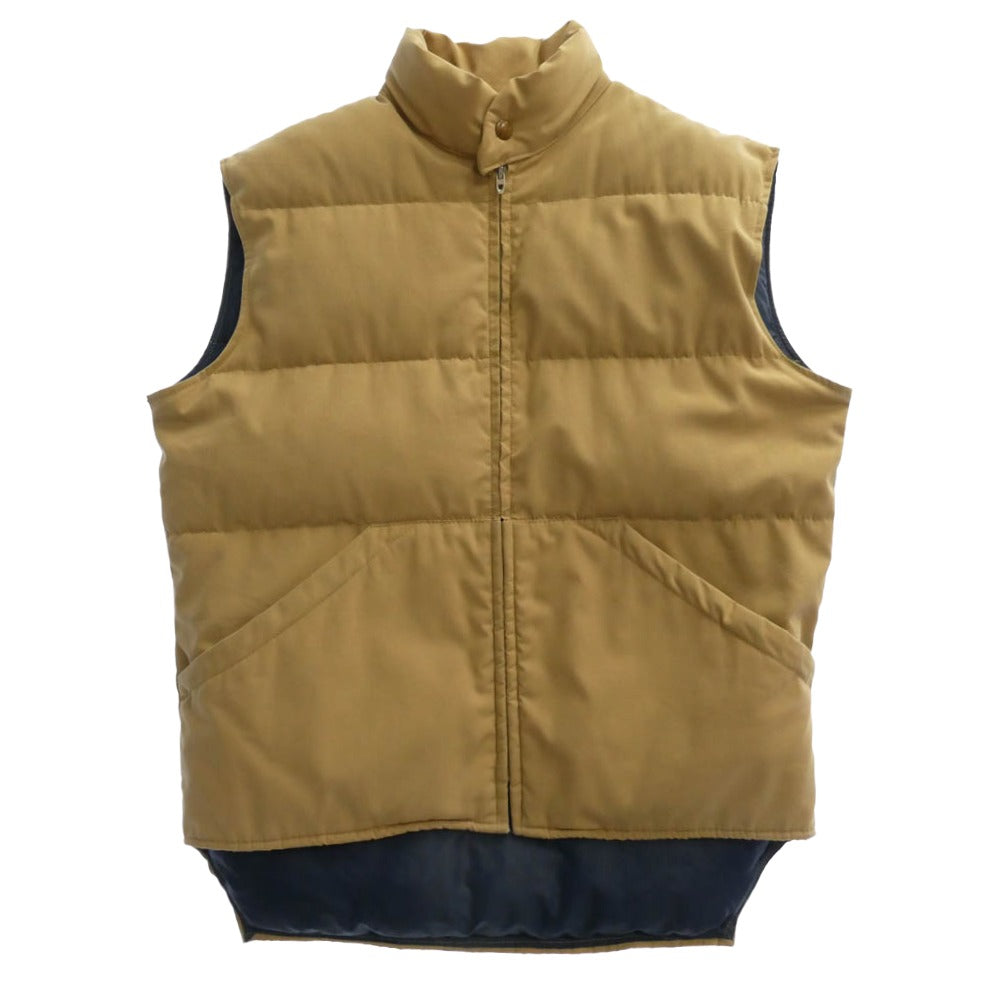 Brooks Brothers ブルックスブラザーズ BROOKSGATE USA製 TALON ZIP ダウン ベスト ベージュ系 M【中古】