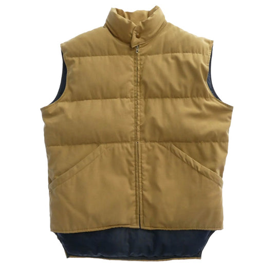 Brooks Brothers ブルックスブラザーズ BROOKSGATE USA製 TALON ZIP ダウン ベスト ベージュ系 M【中古】