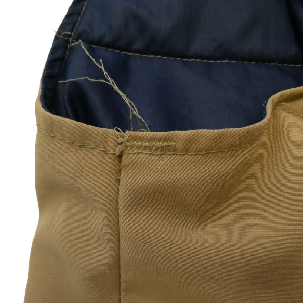 Brooks Brothers ブルックスブラザーズ BROOKSGATE USA製 TALON ZIP ダウン ベスト ベージュ系 M【中古】