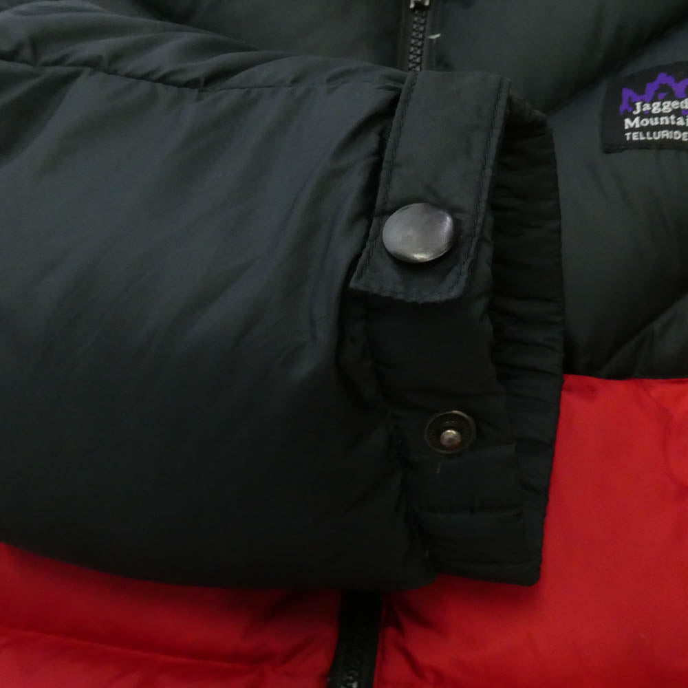 ジャギッドエッジ 90s DOWN JACKET ダウン ジャケット ブラック系 レッド系 S【中古】
