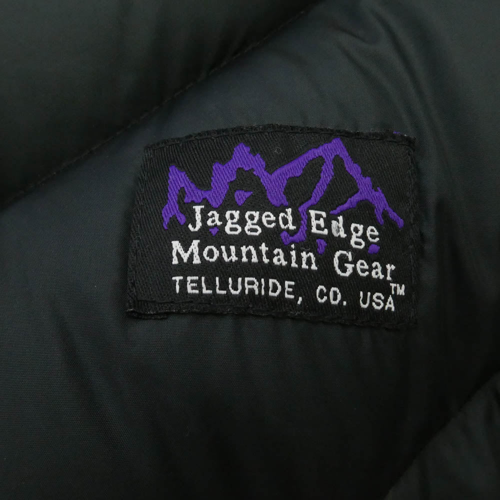 ジャギッドエッジ 90s DOWN JACKET ダウン ジャケット ブラック系 レッド系 S【中古】