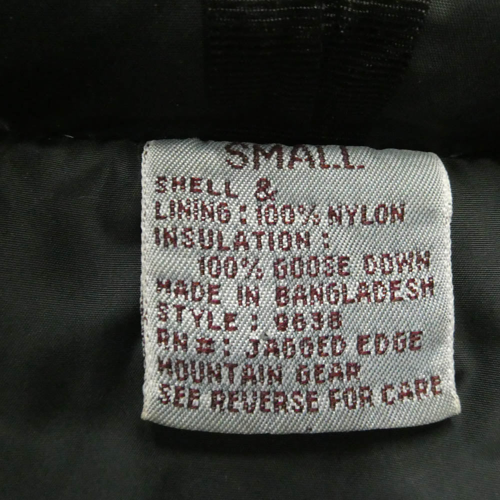 ジャギッドエッジ 90s DOWN JACKET ダウン ジャケット ブラック系 レッド系 S【中古】
