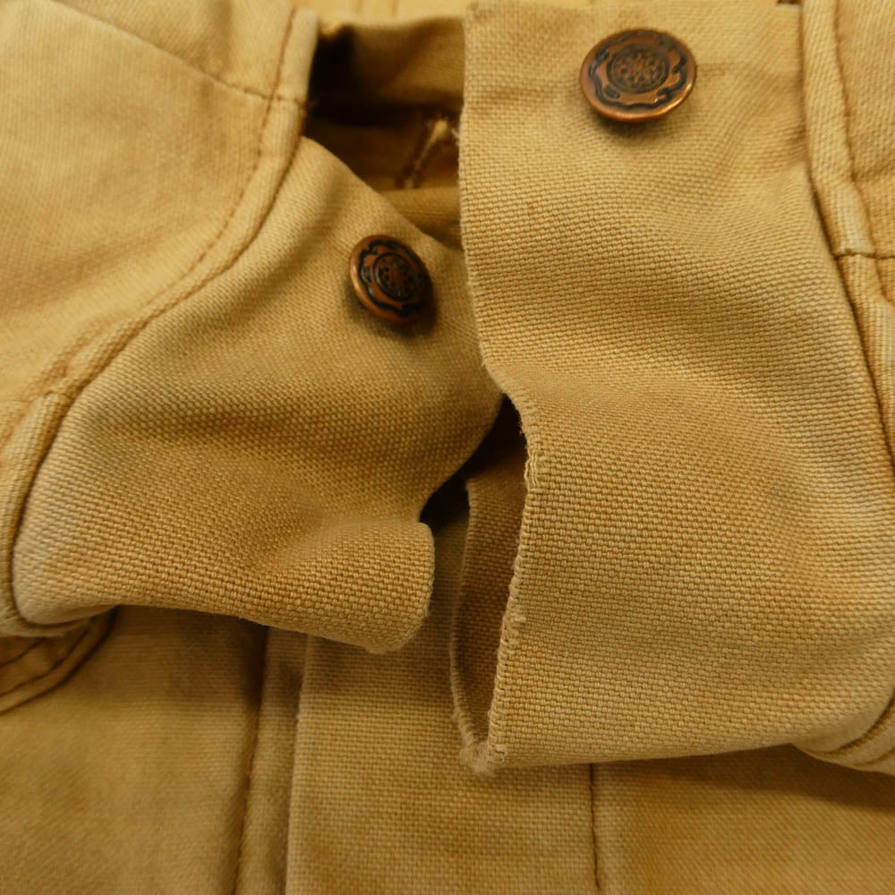 ヴィンテージ 80s USA製 BIG BEN by Wrangler USA製 ブランケット ライナー ダック カバーオール ワーク ジャケット ベージュ系 38【中古】