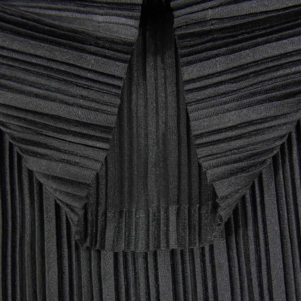 PLEATS PLEASE プリーツプリーズ イッセイミヤケ PP23-FT365 プリーツ加工 ハイネック ドルマンスリーブ 七分袖 チュニック トップス ブラック系 3【中古】