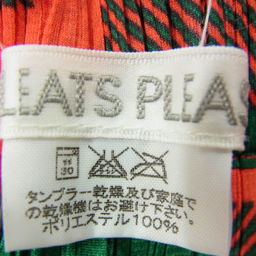 PLEATS PLEASE プリーツプリーズ イッセイミヤケ PP14-JG366 プリーツ加工 タータンチェック ロング スカート レッド系 1【中古】