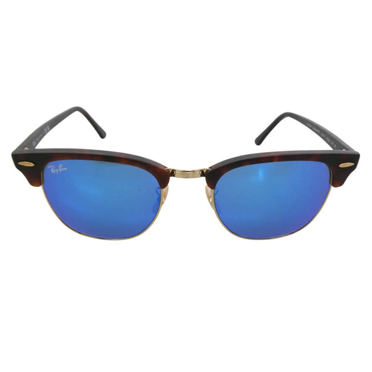 Ray-Ban レイバン CLUBMASTER RB クラブマスター サングラス アイウェア 眼鏡 ブラウン系 ゴールド系 51□21　145【美品】【中古】
