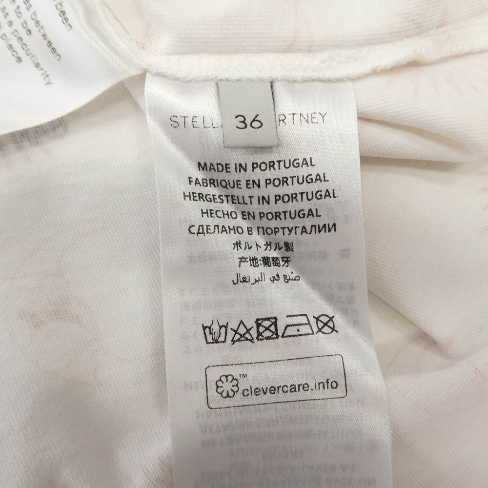 Stella McCartney ステラマッカートニー 581105 SNW07 BEATLES ビートルズ ロゴ Tシャツ カットソー 半袖 ホワイト系 36【中古】