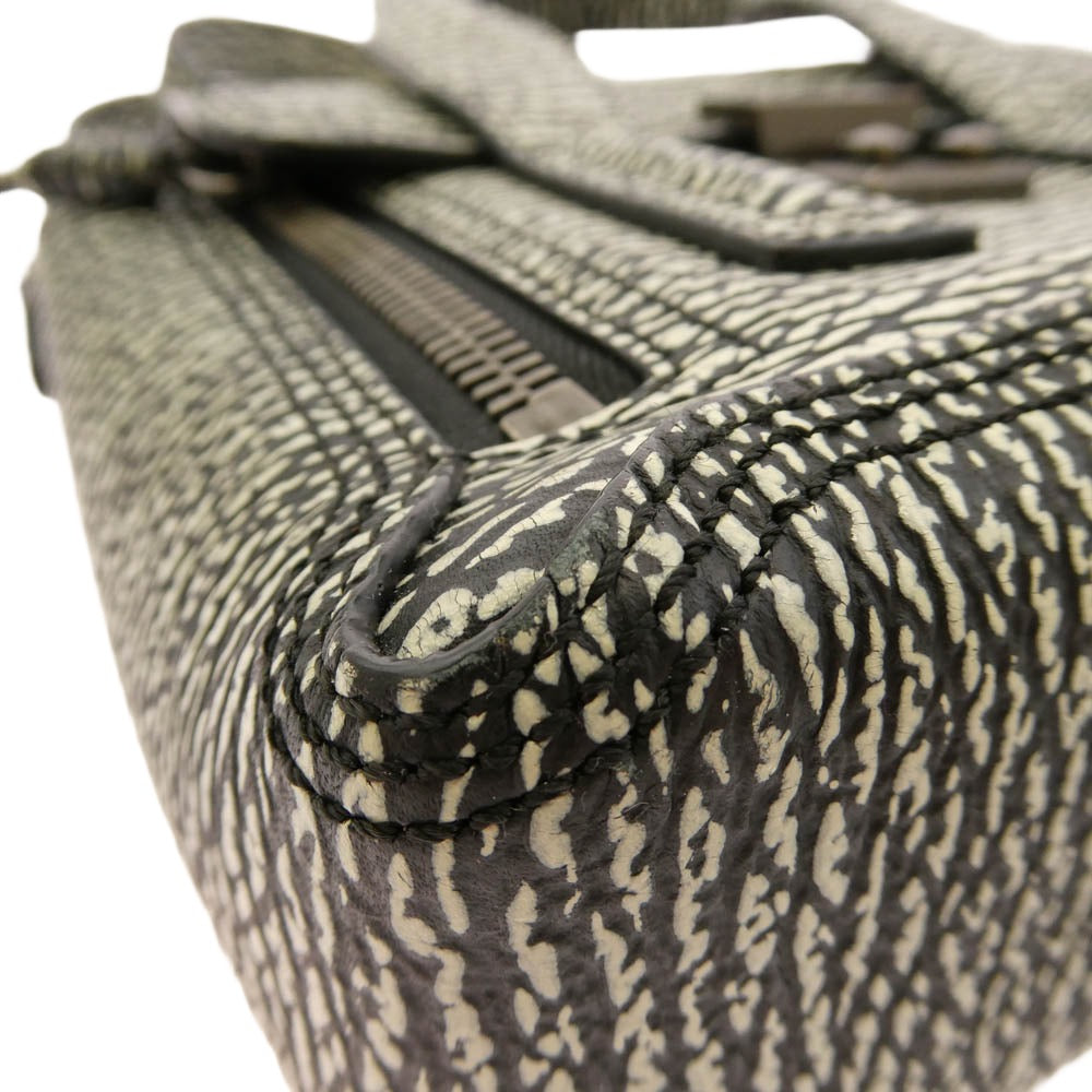 スリーワンフィリップリム Pashli Mini Satchel ミニサッチェル 2wayショルダー ハンドバッグ ブラック系 ホワイト系【中古】