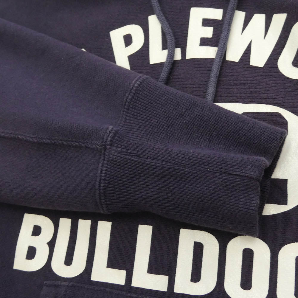 Champion チャンピオン PRODUCTS REVERSE WEAVE MAPLEWOOD 242 BULLDOGS 単色タグ リバースウィーブ プルオーバー パーカー フーディー パープル系 S【中古】