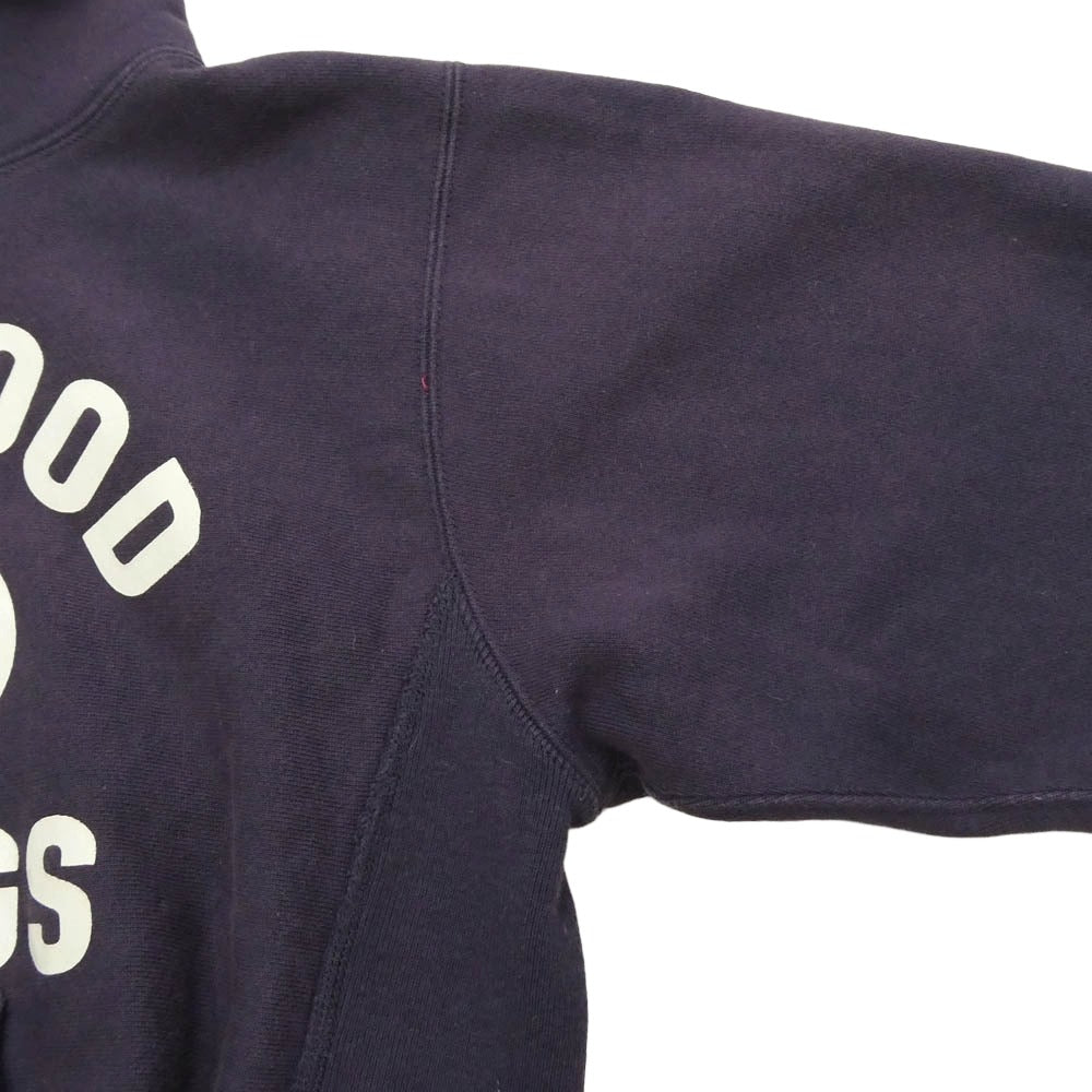 Champion チャンピオン PRODUCTS REVERSE WEAVE MAPLEWOOD 242 BULLDOGS 単色タグ リバースウィーブ プルオーバー パーカー フーディー パープル系 S【中古】