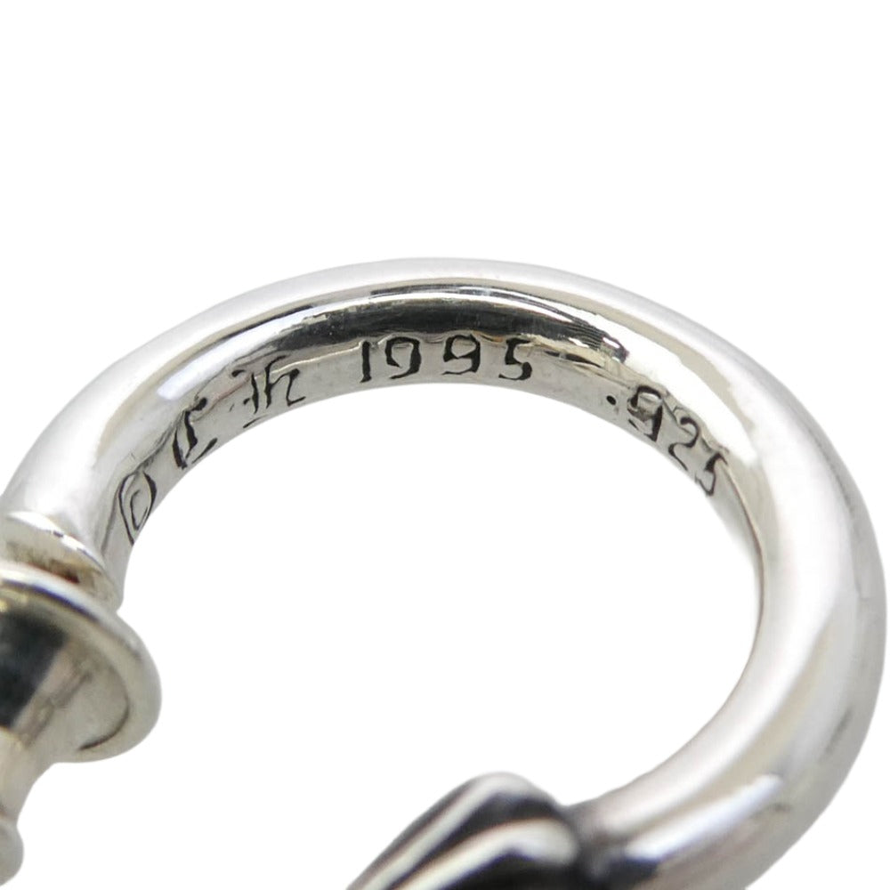 【古着屋様】正規品クロムハーツ 　フープピアス　プレーン CHROME HEARTS クロムハーツ（原本無） HOOP PLAIN プレーンフープ