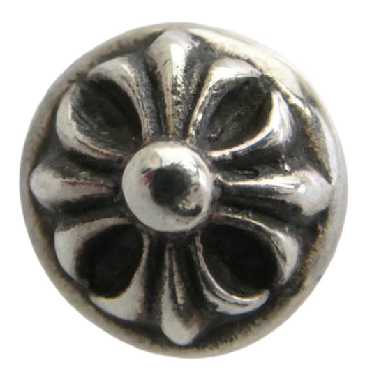 CHROME HEARTS クロムハーツ（原本無） STUD CRSBLL クロスボール スタッド ピアス シルバー系【中古】