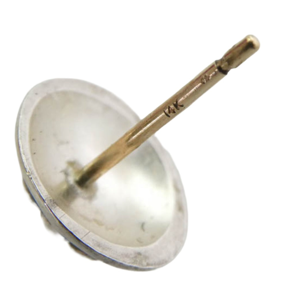 CHROME HEARTS クロムハーツ（原本無） STUD CRSBLL クロスボール スタッド ピアス シルバー系【中古】