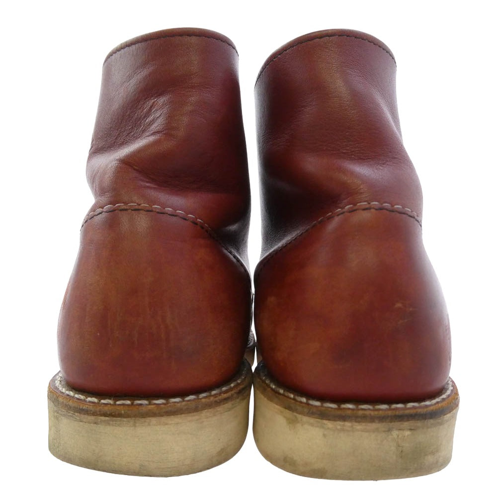 RED WING レッドウィング 9105 USA製 6INCH ROUND TOE BOOT 6インチ アイリッシュセッター ラウンドトゥ ブーツ ブラウン系 25.5cm【中古】