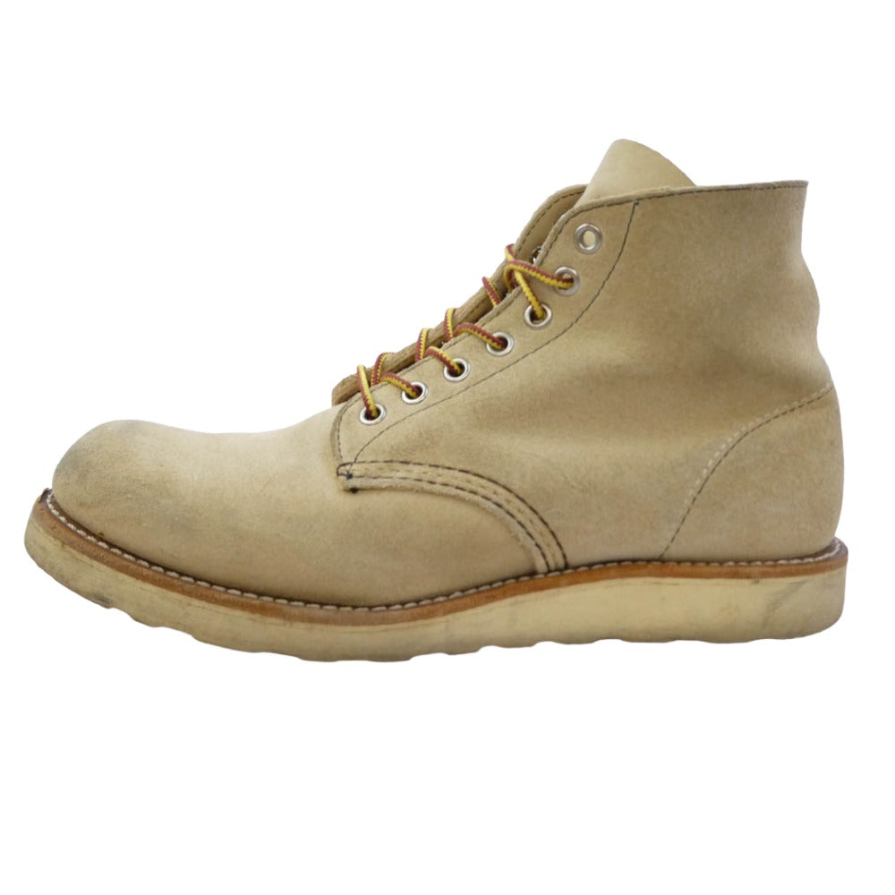 RED WING レッドウィング 8167 USA製 6-inch Classic Round スエード ワーク ブーツ ライトブラウン系 26.5cm【中古】