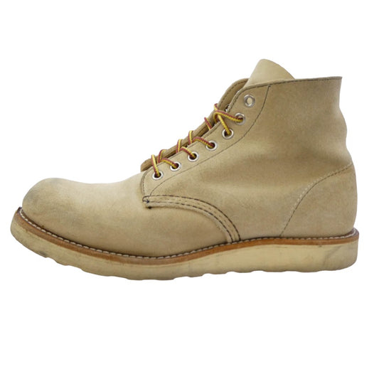 RED WING レッドウィング 8167 USA製 6-inch Classic Round スエード ワーク ブーツ ライトブラウン系 26.5cm【中古】