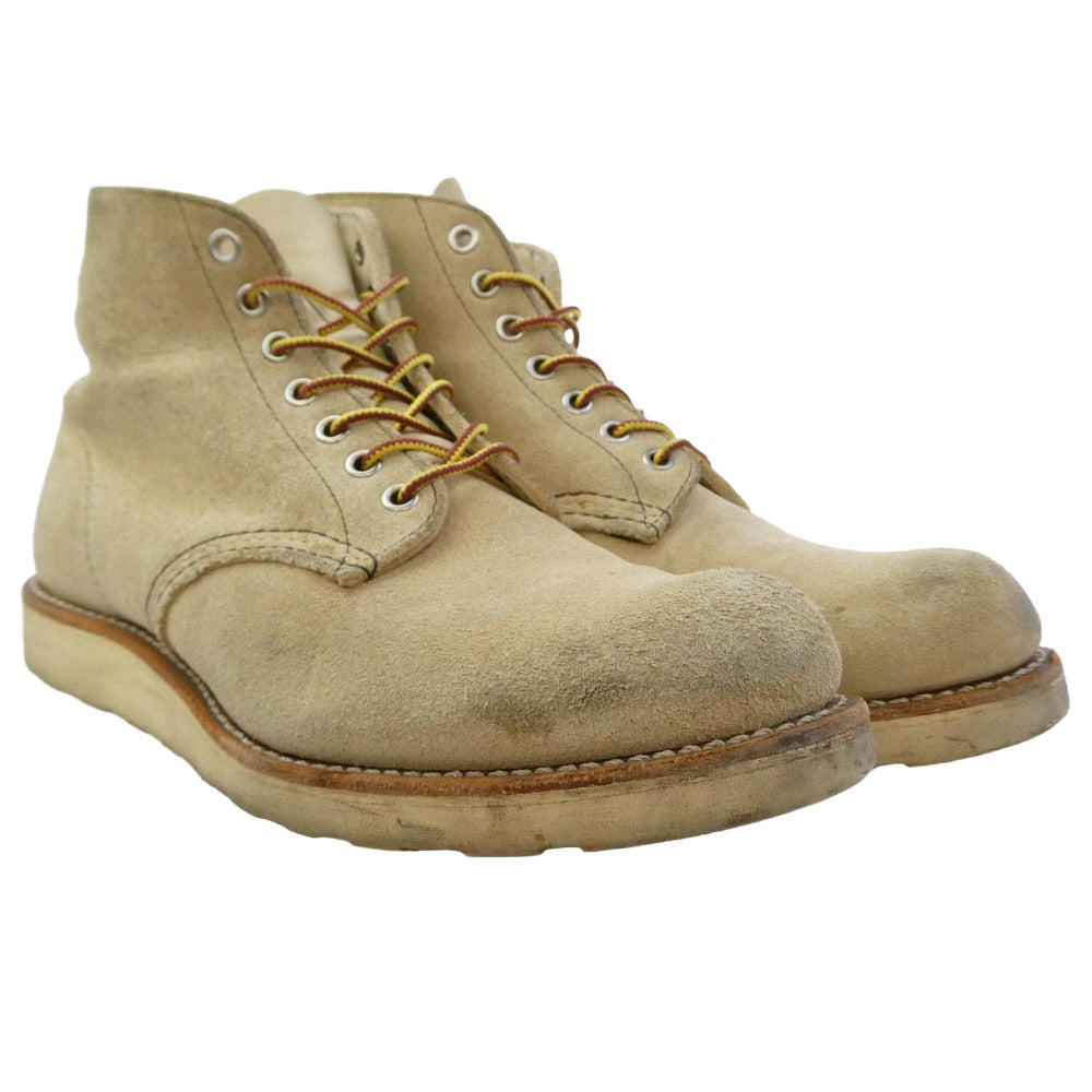 RED WING レッドウィング 8167 USA製 6-inch Classic Round スエード ワーク ブーツ ライトブラウン系 26.5cm【中古】