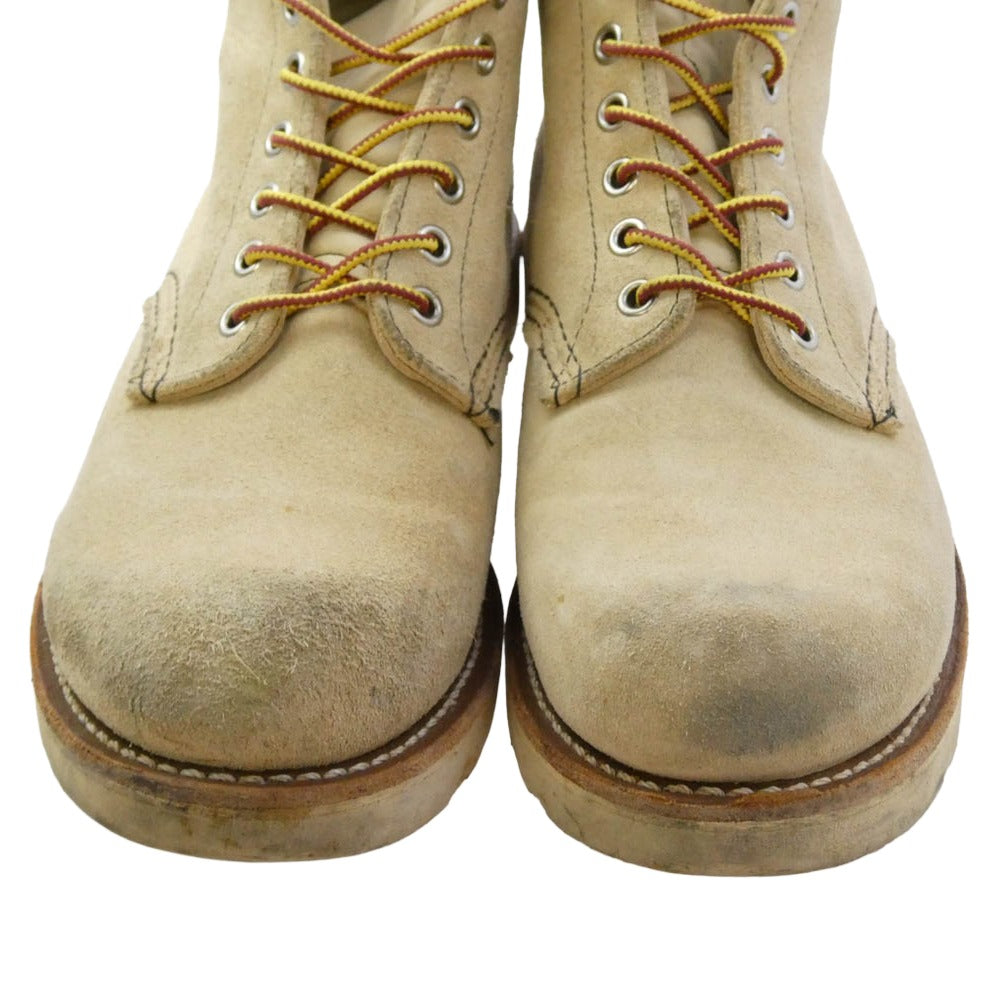 RED WING レッドウィング 8167 USA製 6-inch Classic Round スエード ワーク ブーツ ライトブラウン系 26.5cm【中古】
