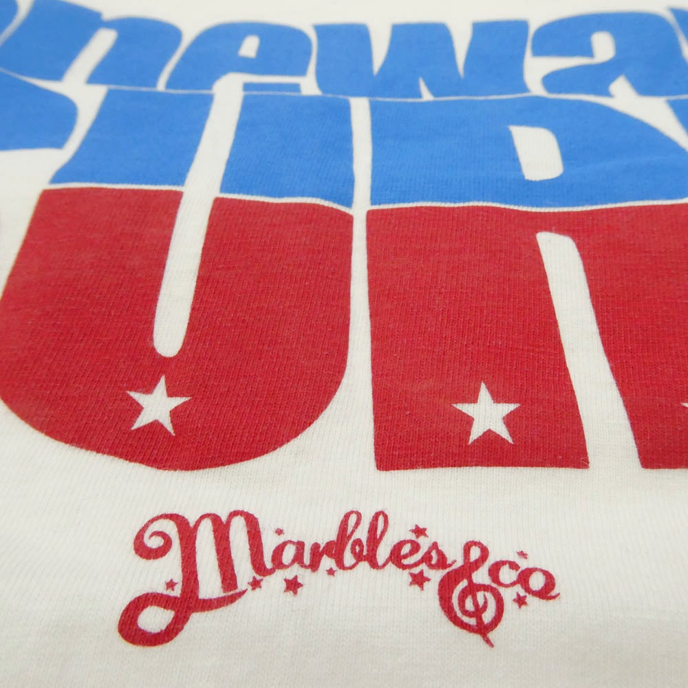 MARBLES マーブルズ SURF プリント クルーネック 半袖 Tシャツ ホワイト系 M【中古】