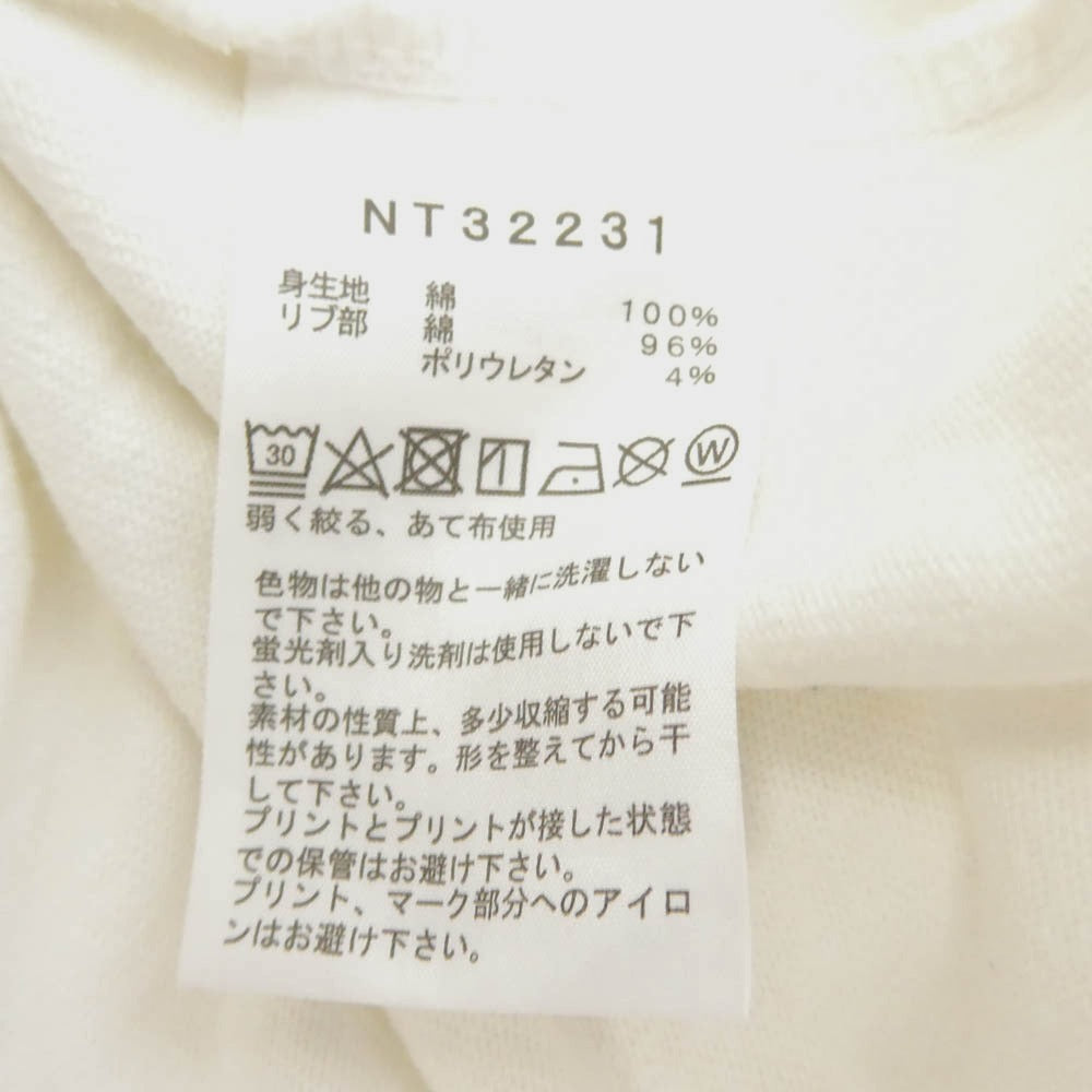 THE NORTH FACE ノースフェイス NT32231 L/S SLEEVE GRAPHIC T ロングスリーブ グラフィック 長袖 Tシャツ ホワイト系 M【中古】