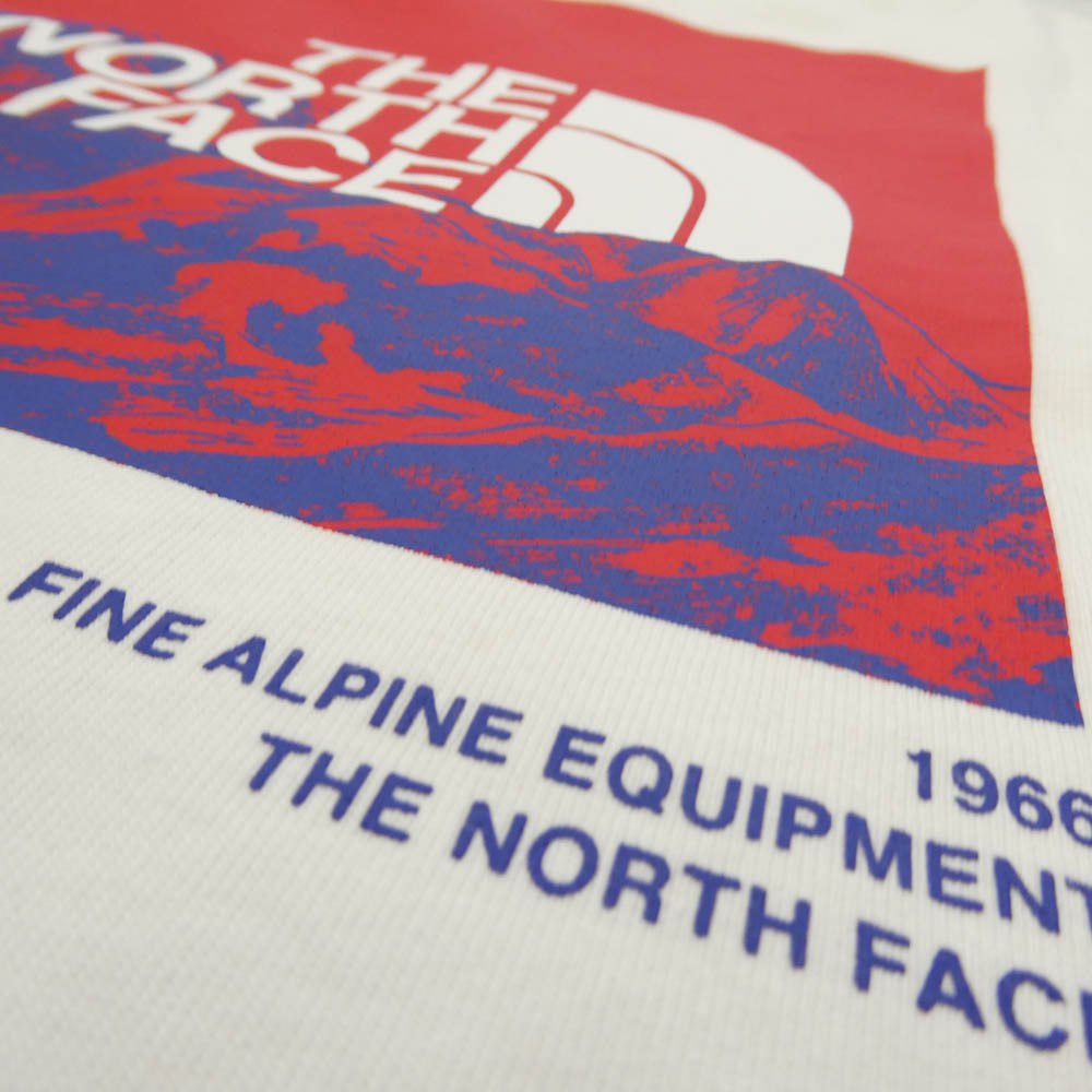 THE NORTH FACE ノースフェイス NT32231 L/S SLEEVE GRAPHIC T ロングスリーブ グラフィック 長袖 Tシャツ ホワイト系 M【中古】