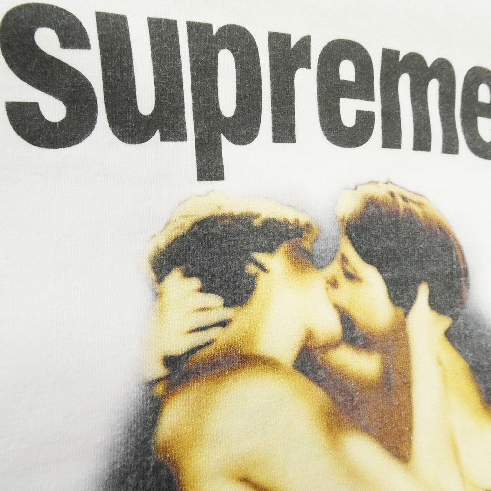Supreme シュプリーム 23SS KISS TEE キス プリント クルーネック 半袖 Tシャツ ホワイト系 S【中古】
