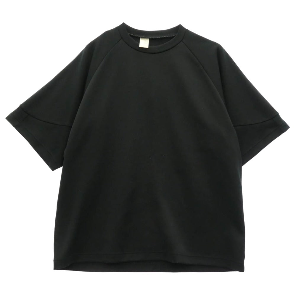 N.HOOLYWOOD エヌハリウッド 22SS 9221-CS05-006 CREW NECK T-SHIRT クルーネック ラグラン 半袖 Tシャツ ブラック系 M【中古】