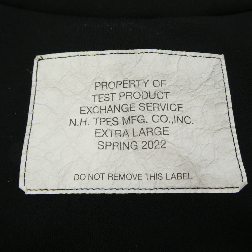 N.HOOLYWOOD エヌハリウッド 22SS 9221-CS05-006 CREW NECK T-SHIRT クルーネック ラグラン 半袖 Tシャツ ブラック系 M【中古】