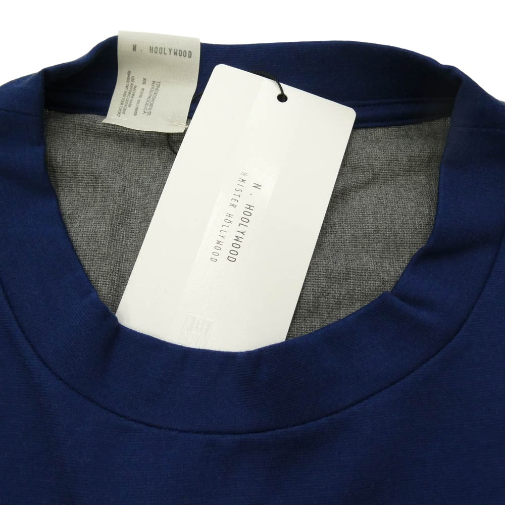 N.HOOLYWOOD エヌハリウッド 16SS 161-CS07 パネル切替 クルーネック 半袖 Tシャツ ダークネイビー系 グレー系 40【中古】