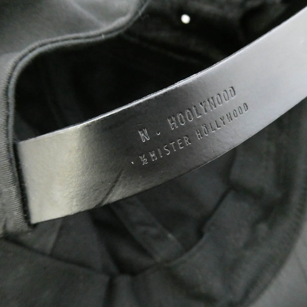 N.HOOLYWOOD エヌハリウッド AC30-096 COMPILE HAT CAP コンパイルライン パネル キャップ 帽子 ブラック系【中古】