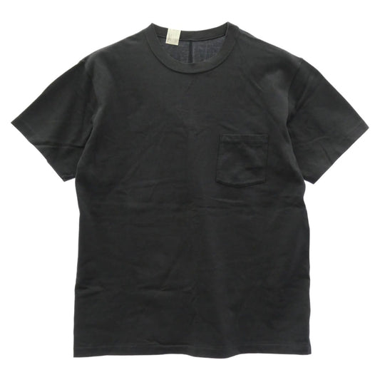N.HOLLLYWOOD UNDERWEAR エヌハリウッドアンダーウェアー 16-RCH 251 CREW NECK T-SHIRT クルーネック ポケット付き 半袖 Tシャツ ブラック系 44【中古】