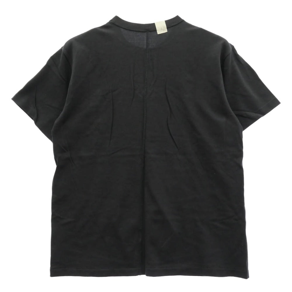 N.HOLLLYWOOD UNDERWEAR エヌハリウッドアンダーウェアー 16-RCH 251 CREW NECK T-SHIRT クルーネック ポケット付き 半袖 Tシャツ ブラック系 44【中古】