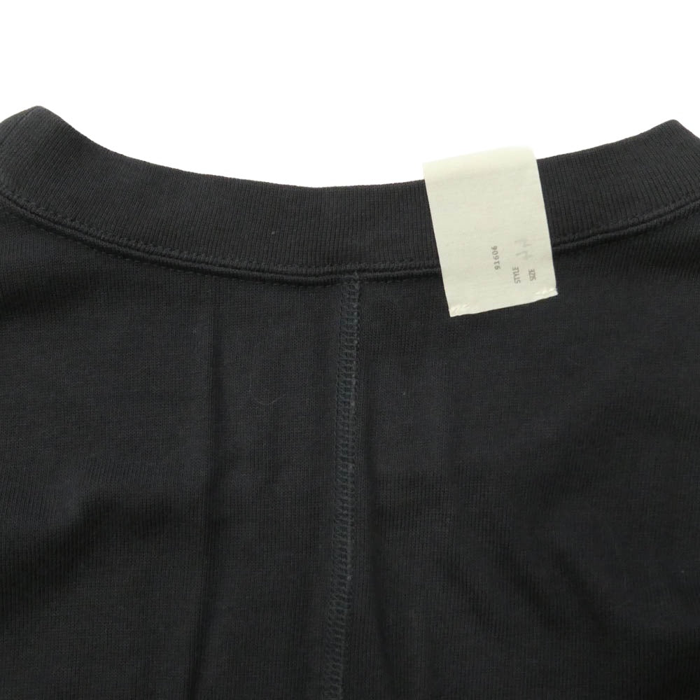N.HOLLLYWOOD UNDERWEAR エヌハリウッドアンダーウェアー 16-RCH 251 CREW NECK T-SHIRT クルーネック ポケット付き 半袖 Tシャツ ブラック系 44【中古】