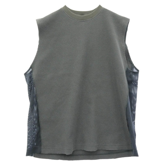 N.HOOLYWOOD エヌハリウッド 9241-CS55-032 TANK TOP サイドメッシュ エステル ワッフル クルーネック ベスト タンクトップ グレー系 42【中古】