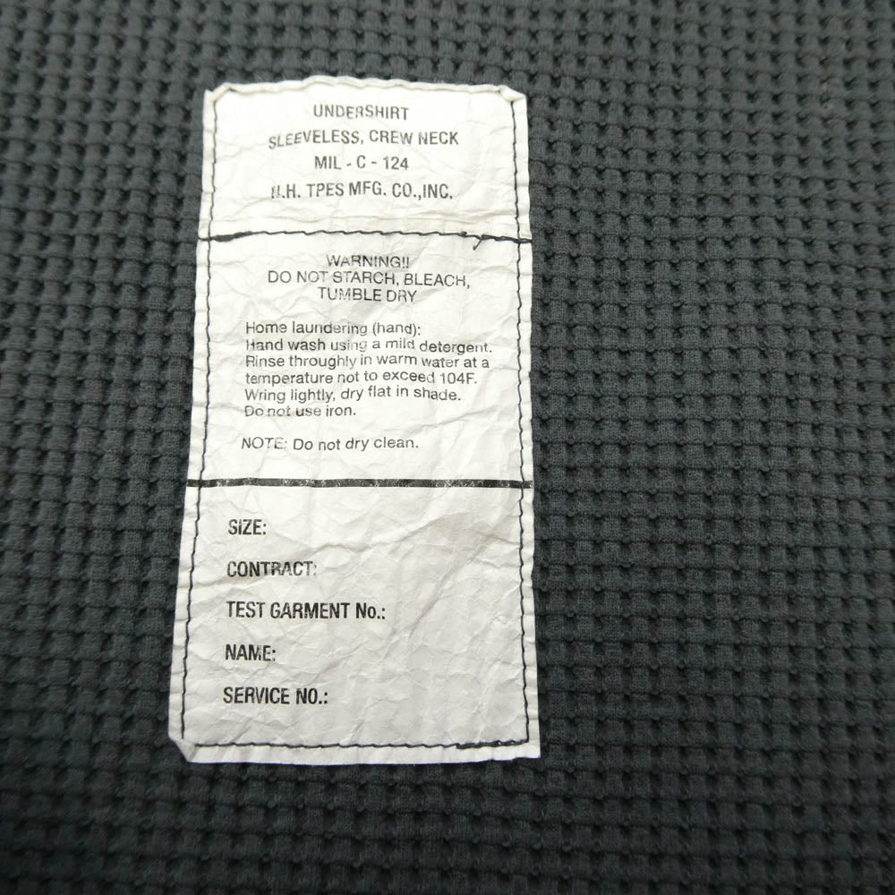 N.HOOLYWOOD エヌハリウッド 9241-CS55-032 TANK TOP サイドメッシュ エステル ワッフル クルーネック ベスト タンクトップ グレー系 42【中古】