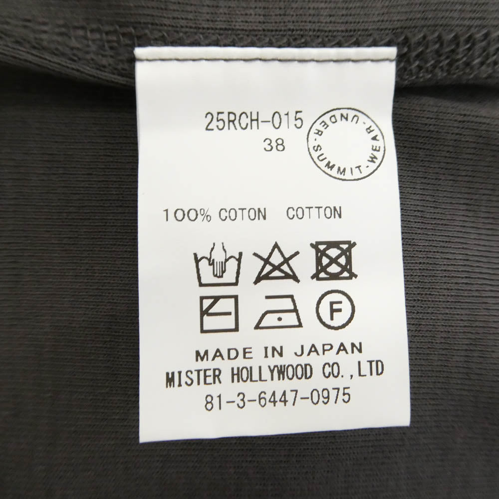 N.HOOLYWOOD エヌハリウッド 25RCH-015 UNDER SUMMIT WEAR アンダー サミットウェア TANK TOP タンクトップ クルーネック ベスト チャコール系 38【中古】
