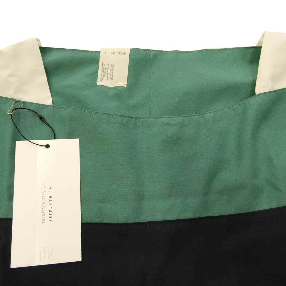 N.HOOLYWOOD エヌハリウッド 19SS 191-SH03-013 パネル切替 クルーネック プルオーバー シャツ マルチカラー系 38【中古】