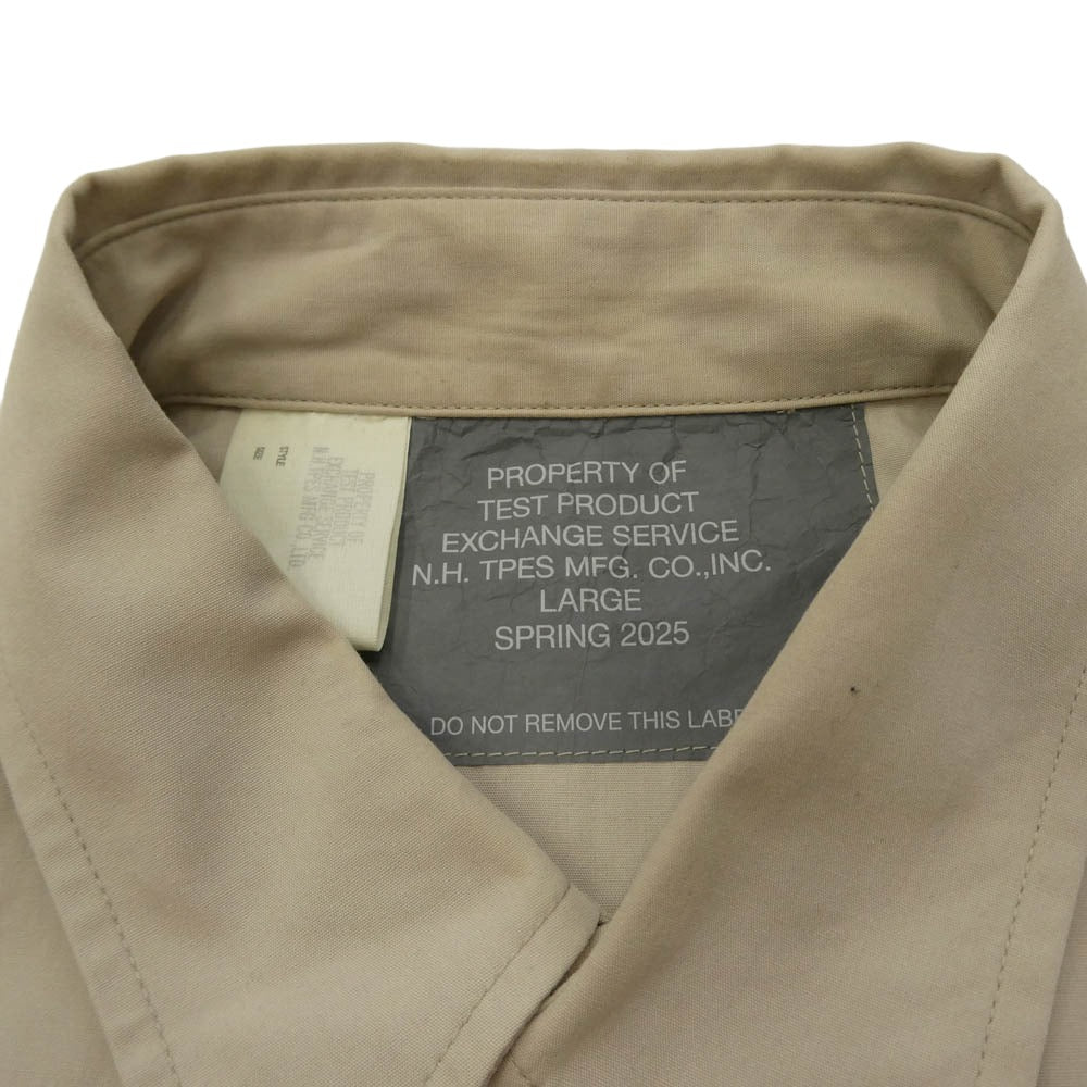 N.HOOLYWOOD エヌハリウッド 25SS 9251-SH50-005 HALF SLEEVE SHIRT ハーフスリーブ ミルスペック 半袖 シャツ ベージュ系 40【中古】