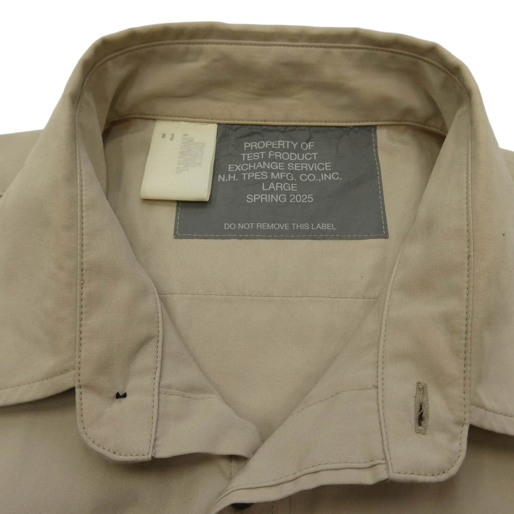 N.HOOLYWOOD エヌハリウッド 25SS 9251-SH50-005 HALF SLEEVE SHIRT ハーフスリーブ ミルスペック 半袖 シャツ ベージュ系 40【中古】