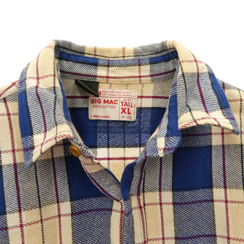 N.HOOLYWOOD エヌハリウッド BIG MAC ビッグマック 23AW 2232-SH22-018 COMPILE BIG MAC SHIRT ビッグマック チェック 長袖 ネルシャツ マルチカラー系 XL【中古】