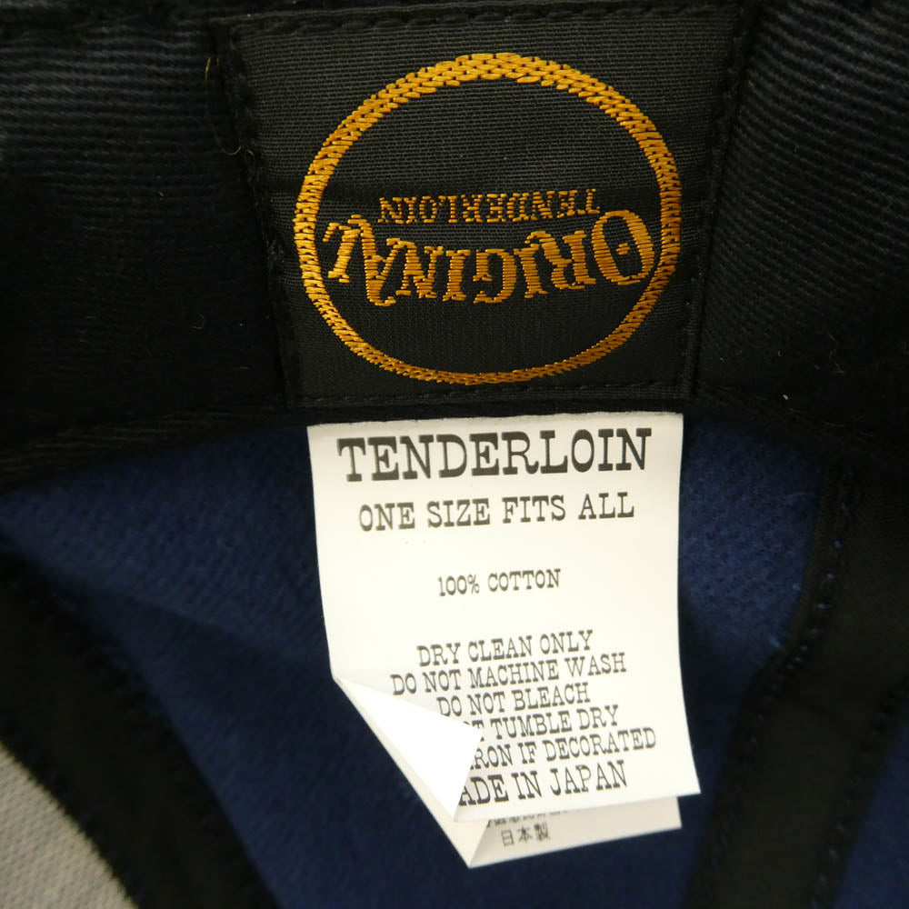 TENDERLOIN テンダーロイン 20AW T-LOGO フェルトワッペン ベースボール キャップ 帽子 ブルー系 ONE SIZE【中古】