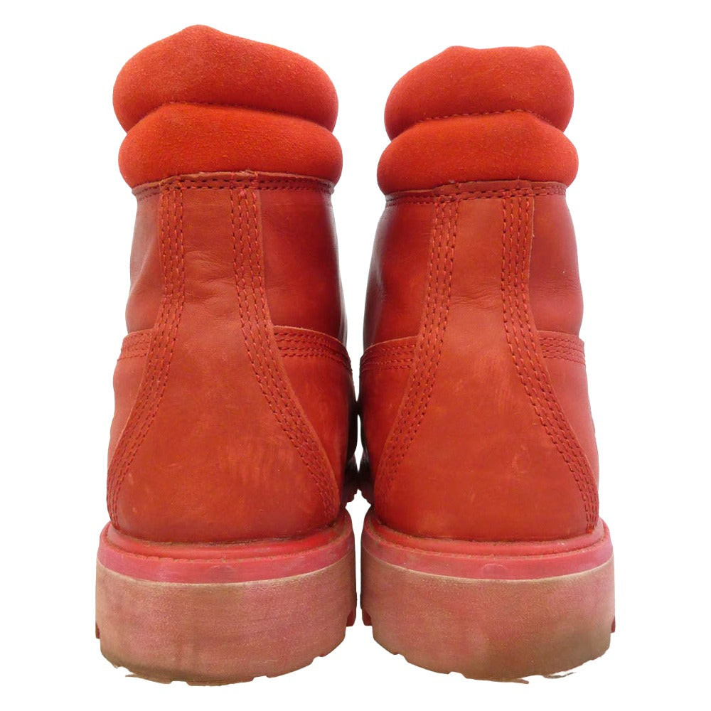 Timberland ティンバーランド A14LE 6 INCH DOUBLE COLLAR BOOT 6インチ ダブルカラー ブーツ レッド系 29cm【中古】
