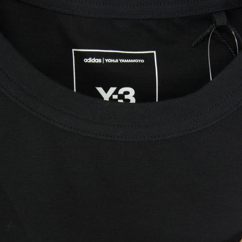 Y-3 Yohji Yamamoto ワイスリー ヨウジヤマモト 26SS JW7352 SHORT SLEEVE TEE 3-STRIPES 3ストライプ クルーネック 半袖 Tシャツ ブラック系 M【極上美品】【中古】