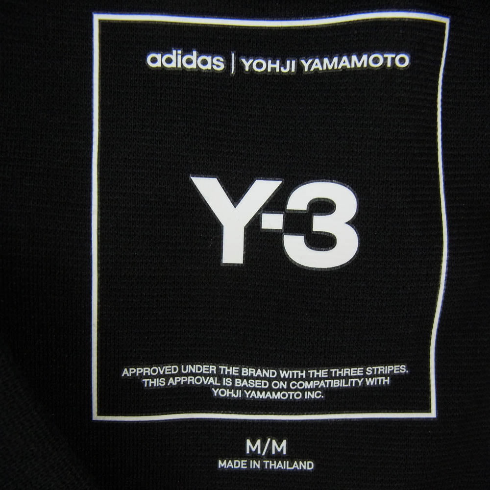 Y-3 Yohji Yamamoto ワイスリー ヨウジヤマモト 26SS JW7352 SHORT SLEEVE TEE 3-STRIPES 3ストライプ クルーネック 半袖 Tシャツ ブラック系 M【極上美品】【中古】