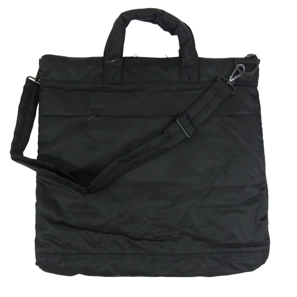 Y-3 Yohji Yamamoto ワイスリー ヨウジヤマモト NEIGHBORHOOD ネイバーフッド 26SS JX0054 × NEIGHBORHOOD ネイバーフッド NBHD PADDED BAG ロゴプリント ヘルメット バッグ ブラック系【極上美品】【中古】