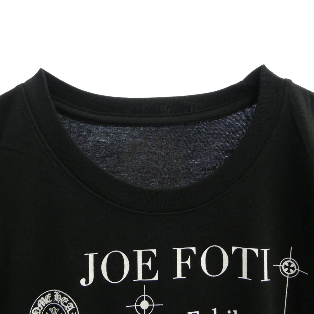 CHROME HEARTS クロムハーツ（原本無） Joe Foti Exhibition 2022 Zeta Reticuli フォティプリント クルーネック 半袖 Tシャツ ブラック系 XL【美品】【中古】