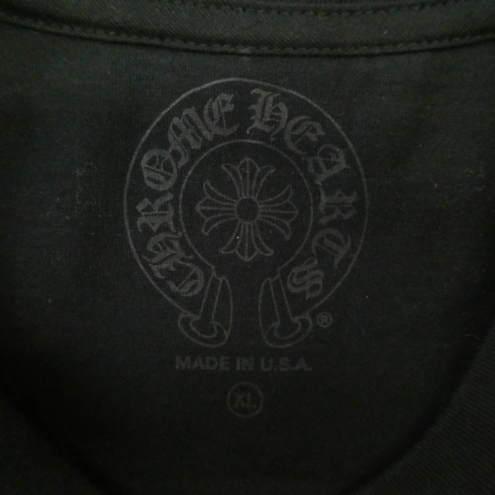 CHROME HEARTS クロムハーツ（原本無） Joe Foti Exhibition 2022 Zeta Reticuli フォティプリント クルーネック 半袖 Tシャツ ブラック系 XL【美品】【中古】